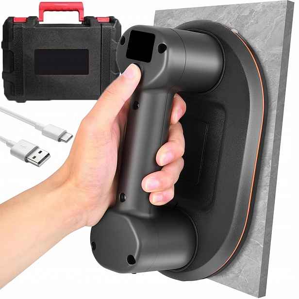 Přísavka Na Dlaždice Elektrická Rukojeť Na Slinutou Dřevinu 300KG S LCD