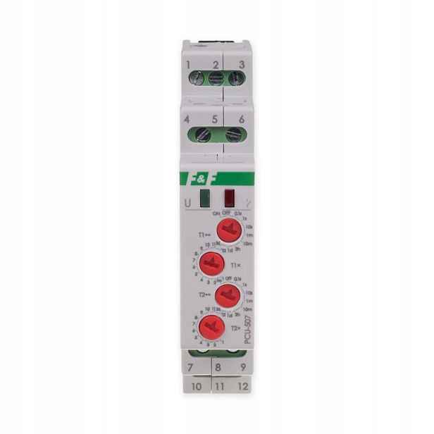 2-funkční časový relé (2 nastavení času T1 T2 PCU-507 230V PCU-507)