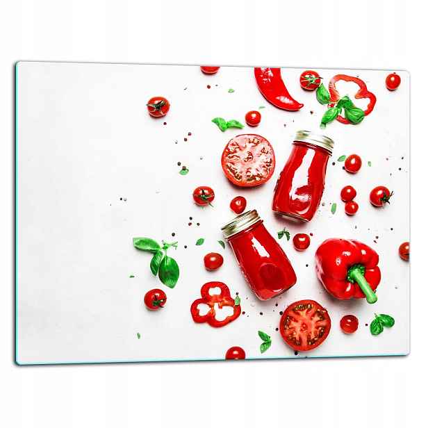 7v1 Skleněná Deska Na Krájení 52x40 Paprika