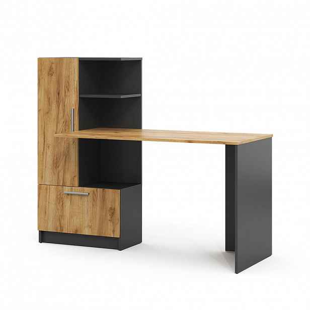 Vicco PRACOVNÍ STŮL Tomy Antracit/zlatý dub 150 x 59 cm
