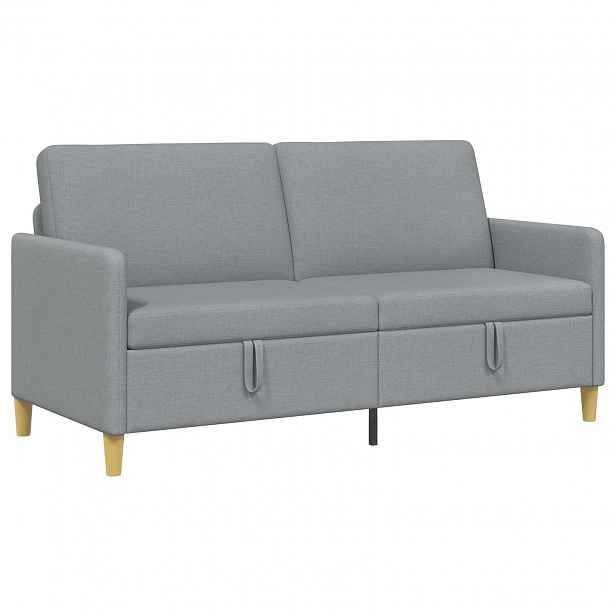 vidaXL Sofa s úložným prostorem Světle šedá 172 x 78 x 87 cm Polyester