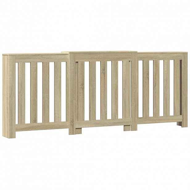 vidaXL Kryt radiátoru Dub sonoma 205 x 21,5 x 83,5 cm Kompozitní dřevo