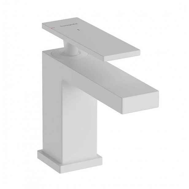 Hansgrohe Tecturis E - Umyvadlová baterie s výpustí, CoolStart, EcoSmart, matná bílá 73004700