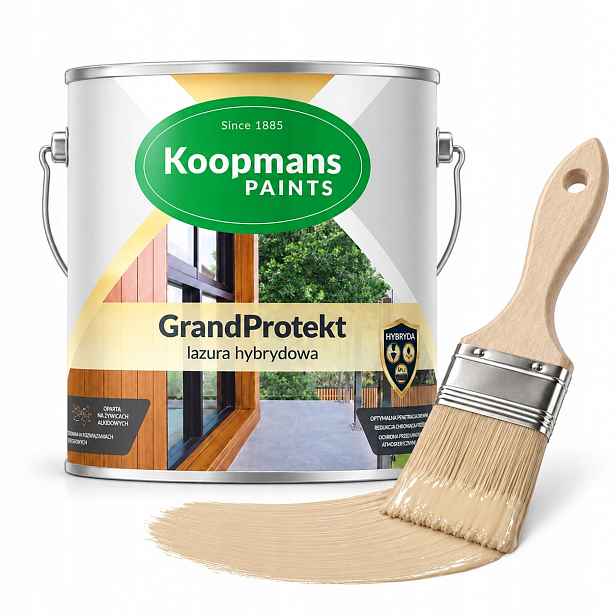 Hybridní lazura na dřevo Koopmans GrandProtekt 902 písek Sahary 5 l