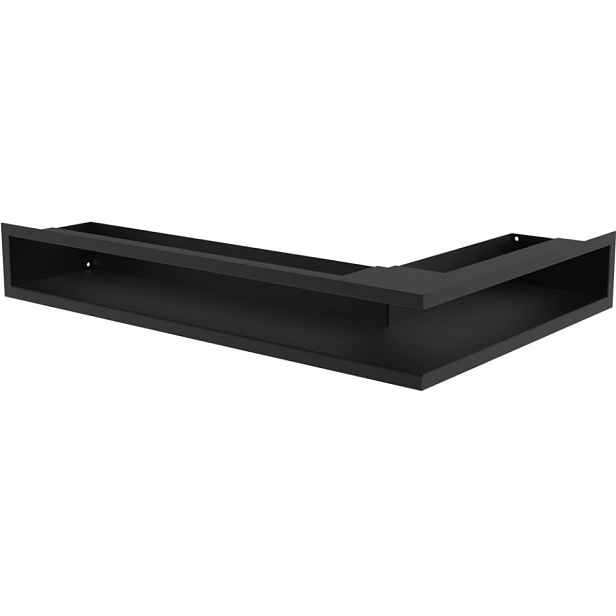 Krbová Mřížka rohová Luft Ventilační Kratki 40X60X9 Černá Kovová