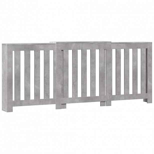 vidaXL Kryt radiátoru Betonově šedá 205 x 21,5 x 83,5 cm