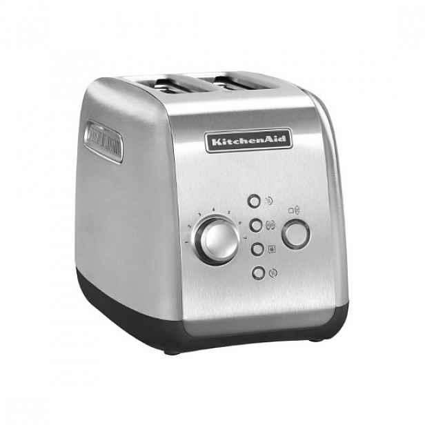 2-slotový toustovač, 1100W, barva "Stainless Steel" - značka KitchenAi