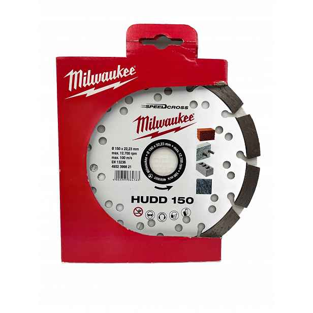 Diamantový kotouč s výztuží z betonu Hudd 150 x 22,23 mm Milwaukee 4932399821