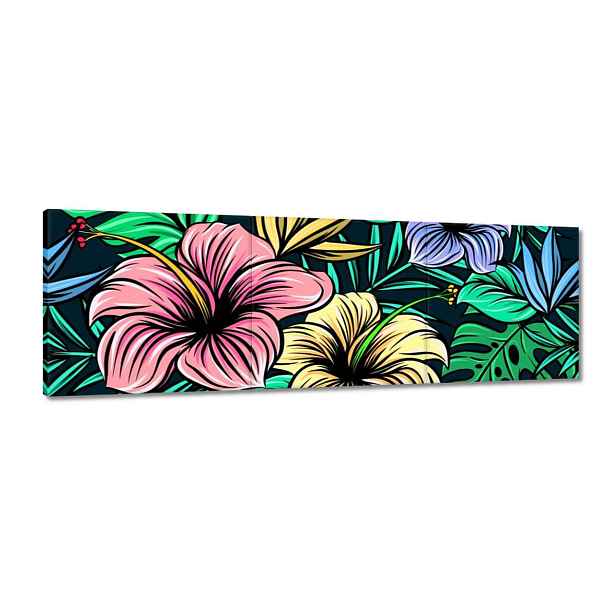 Obrazy 150x50 Monstera Zelený list