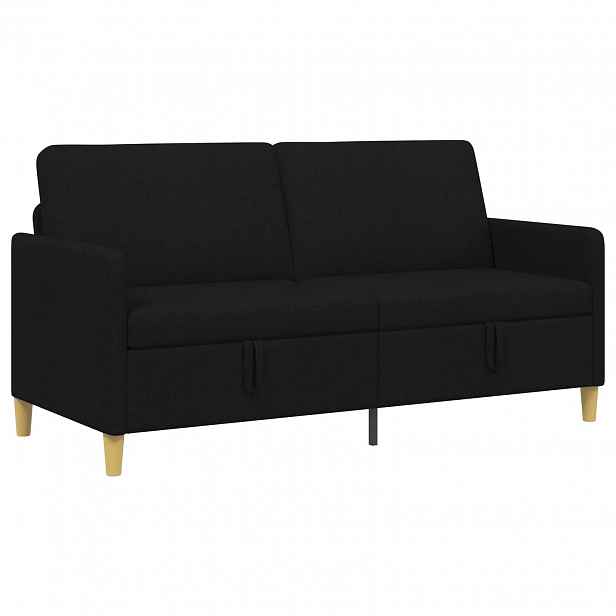 vidaXL Sofa s úložným prostorem Černá 172 x 78 x 87 cm Polyester