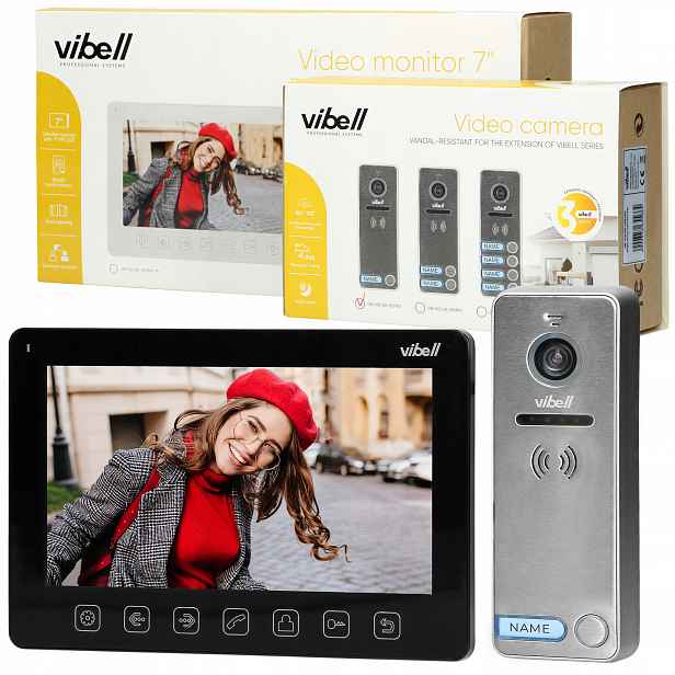 Videodomofon video interkom pro ovládání brány a Led nočního elektrozávěsu