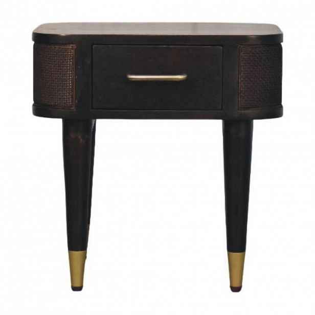 Artisan Furniture LAVIČKA v teplém kaštanovém provedení s otevřeným úložným prostorem