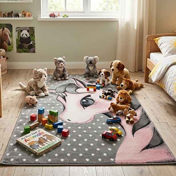 Dětský kusový koberec Kids 590 pink, 160x230, růžová, dětský pokoj, Ayyildiz