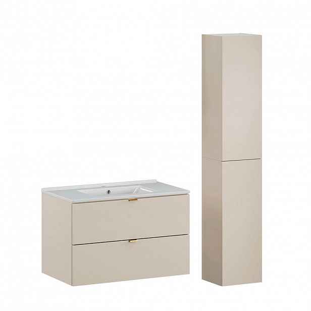 Petits-meubles KOUPELNOVÝ NÁBYTEK 80cm Azel 2er-Set Kašmír