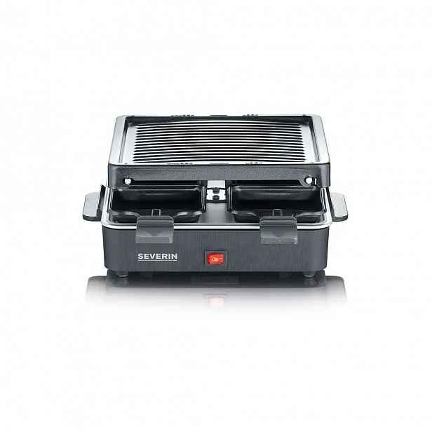 Severin Rg 2370 mini raclette gril, černý, 600 W, 4 misky