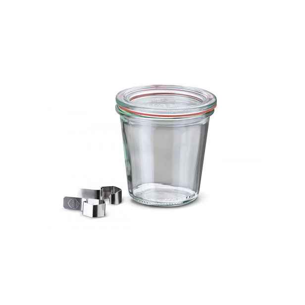 Sklenice zavařovací 290 ml WECK + víčko, těsnění, 2 spony