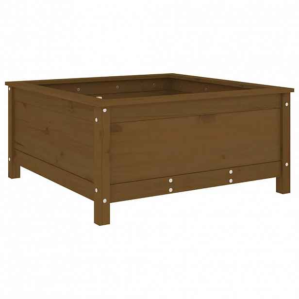 vidaXL Zahradní truhlík medově hnědý 82,5x82,5x39 cm masivní borovice