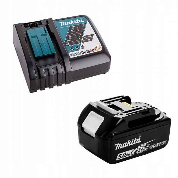Sada akumulátor 5Ah BL1850B nabíječka DC18RC Makita DC18RC+BL1850B