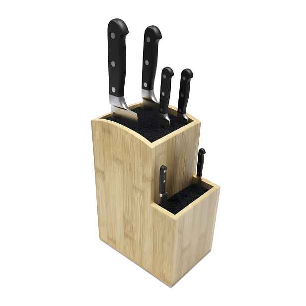 TEMU Krabice na krájení v přírodní/černé barvě - (Š)11.5 X (V)25.5 X (H)18 Cm