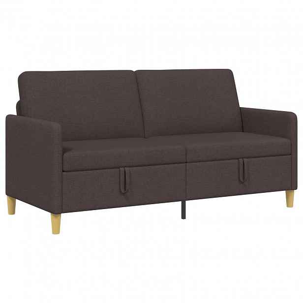 vidaXL Sofa s úložným prostorem Tmavě hnědá 172 x 78 x 87 cm Polyester