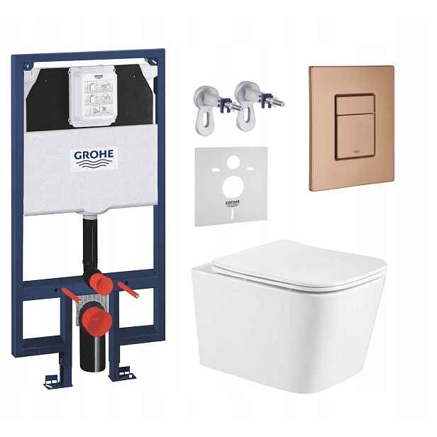 7v1 Wc Set, Stelaz Grohe Slim Wc Mísa Imprese Tornado, Tlačítko