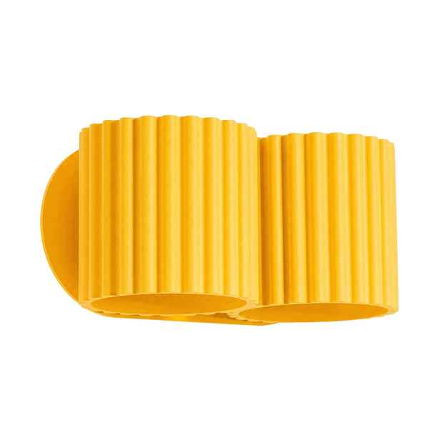 Nástěnná lampa Aura 2 žlutá G9 Nástěnná lampa dvojitá 2 tuby Spot rýhovaná Sollux