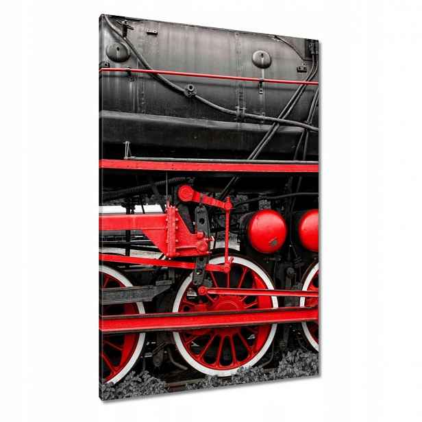 Obrazy 80x120 Červené hnací kola