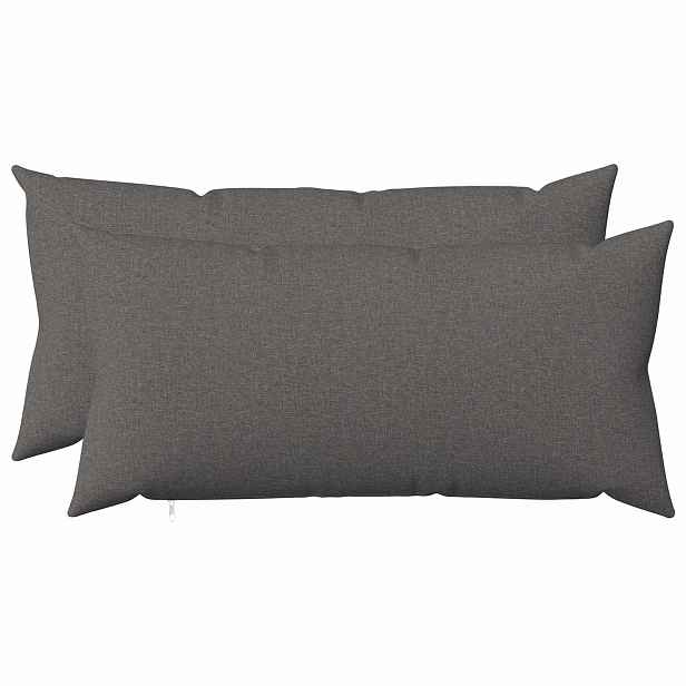 vidaXL Povlak na polštář 2 ks HEERLEN Světle šedá 40 x 80 cm Textil