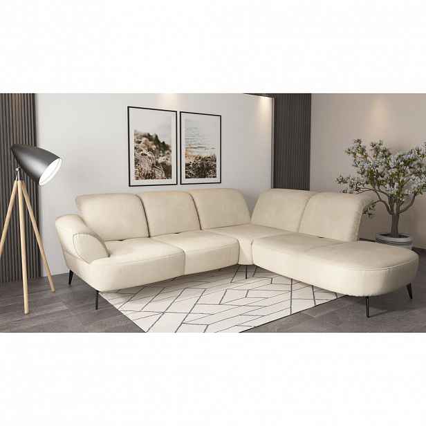 Sit & More ROHOVÁ SEDAČKA, textil, pískové barvy