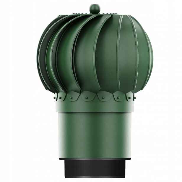 Komínová vložka do ventilace Otočná fi150+REDUKCE 125 Zelená 6020