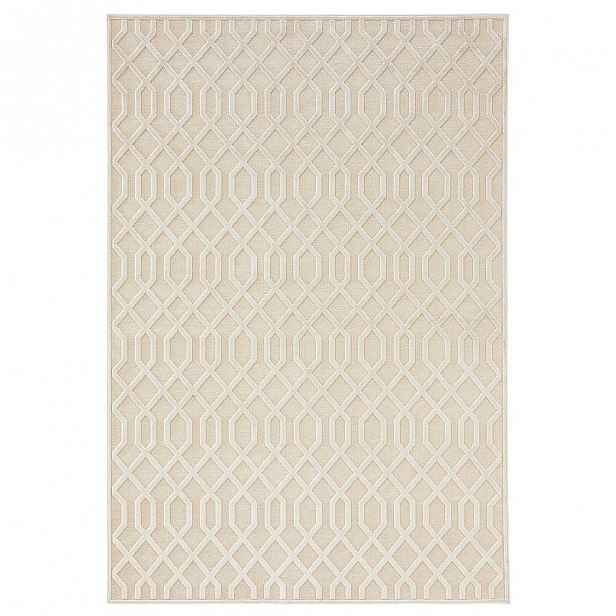 Krémový koberec Mint Rugs Shine Mero, 80 x 125 cm