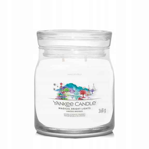 Magická zářivá světla Yankee Candle Signature střední vonná svíčka