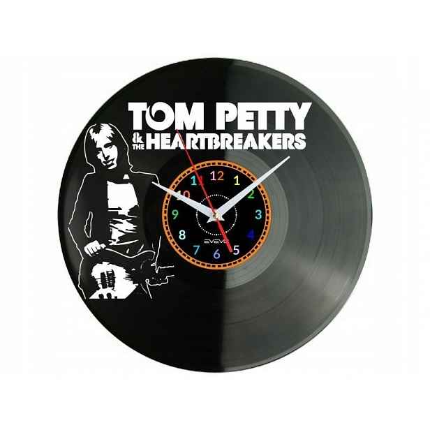 Tom Petty Dárek Originální dekorace do domu Hodiny z vinylové desky