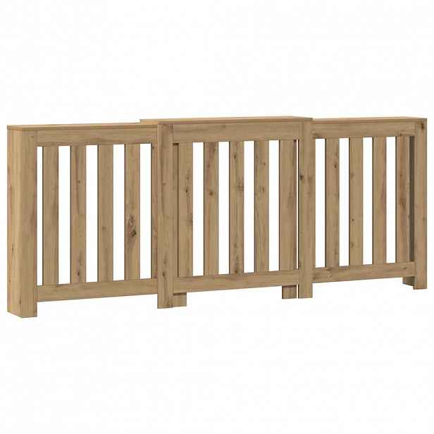 vidaXL Kryt radiátoru Dub 205 x 21,5 x 83,5 cm Kompozitní dřevo