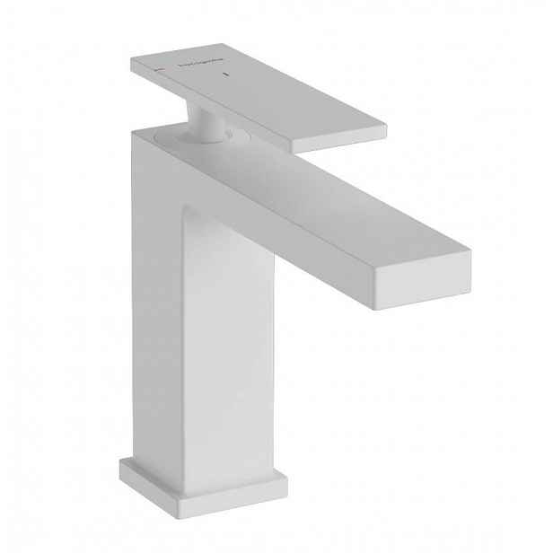 Hansgrohe Tecturis E - Umyvadlová baterie s výpustí, CoolStart, EcoSmart, matná bílá 73018700