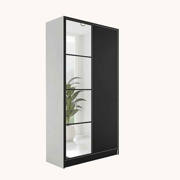 Kier Furniture ŠATNÍ SKŘÍŇ EDEN 2D v4 - 105x205x39 cm - Bílá