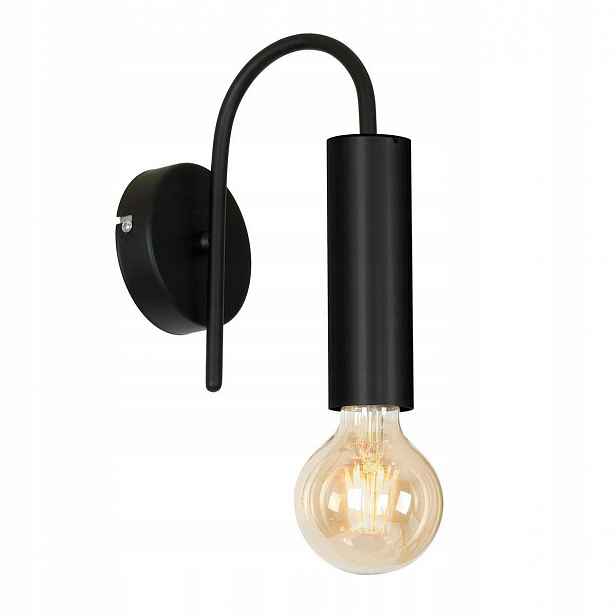 Kovová Nástěnná Lampa Černá, Odolná, 10 CM