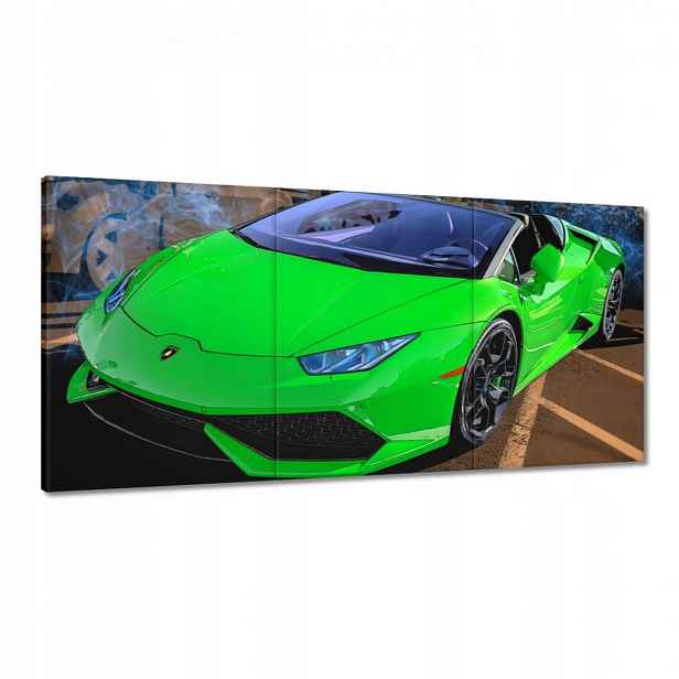 Obrazy 120x60 Zelené sportovní auto