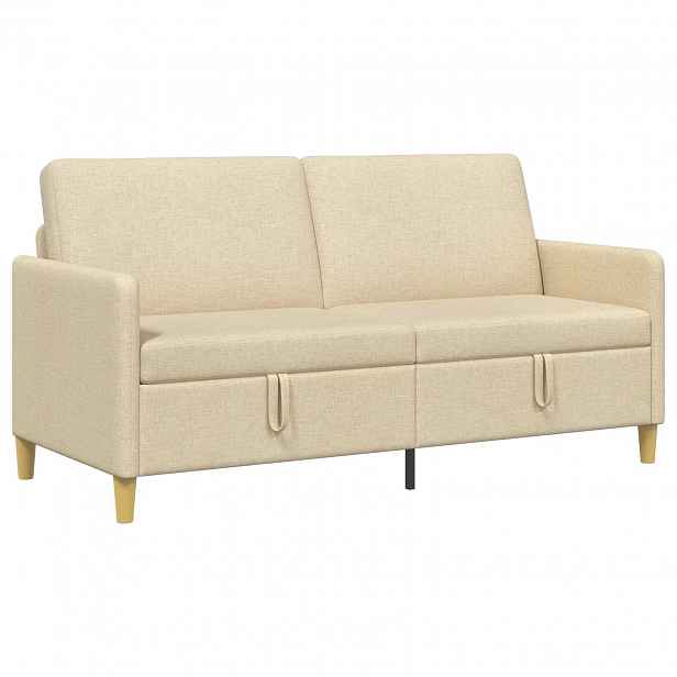 vidaXL Sofa s úložným prostorem Krémová 172 x 78 x 87 cm Polyester