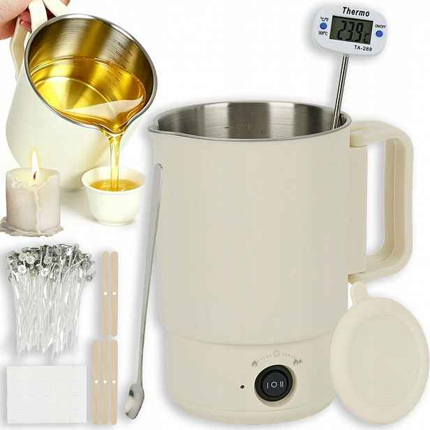 Zařízení Na Tavení Vosku Ohřívač 600W 800ML Regulace Topeniště Diy