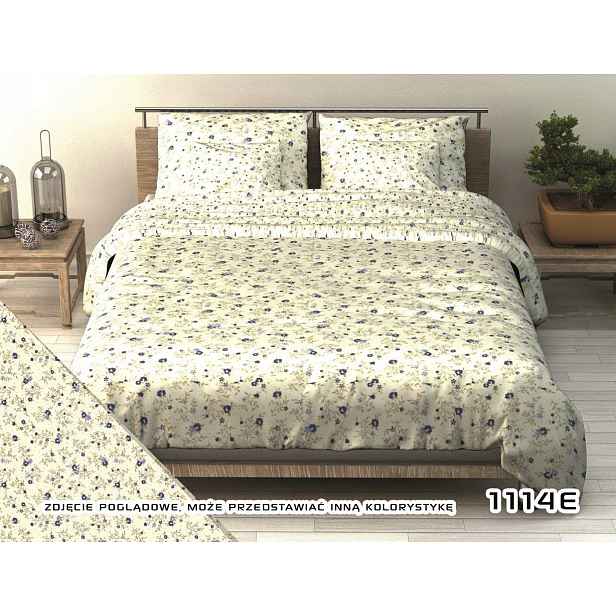 Povlečení 200x220 Modrá spojka na krémovém pozadí