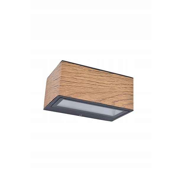 Venkovní fasádní Led lampa Gemini 10.5W Antracit IP54 Lutec