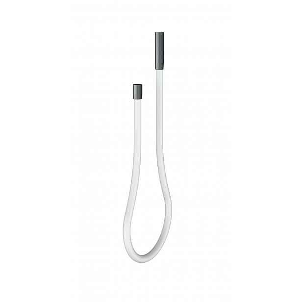 Keuco - Sprchová hadice, 180 cm, bílá/kartáčovaný černý chrom 59996131851