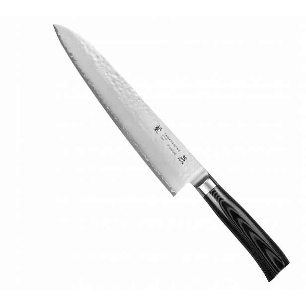 Nůž šéfa Tamahagane Tsubame Black SNMH-1104 24 cm VG-5 Micarta