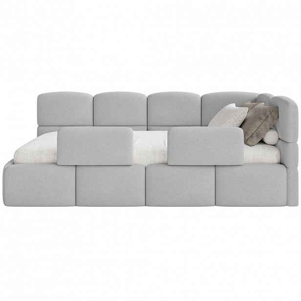 Selsey DĚTSKÁ POSTEL Cloudy světle šedá 120 cm, ženylka
