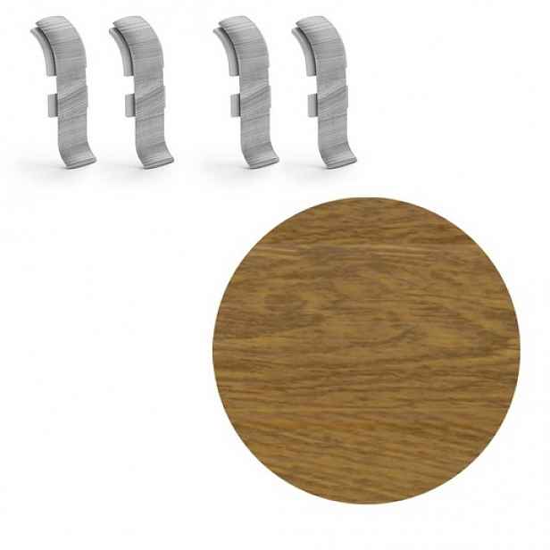 Spojka k soklu Naturel Carlo , PVC délka 0,5 cm, výška hrany 56 mm, NATNGTFR3