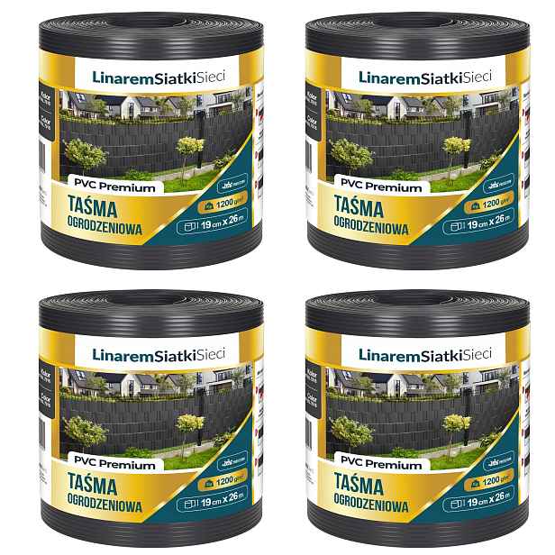 Stínící Panelové Pásy Premium 1200g Antracit Pro Panelové Ploty 19x26m x4