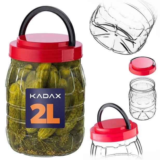 TEMU KADAX Univerzální PET nádoba s víkem 2L 1ks