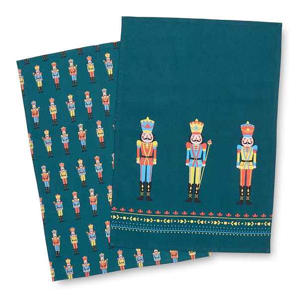 Bavlněné utěrky v sadě 4 ks s vánočním motivem 50x70 cm Nutcracker – Catherine Lansfield
