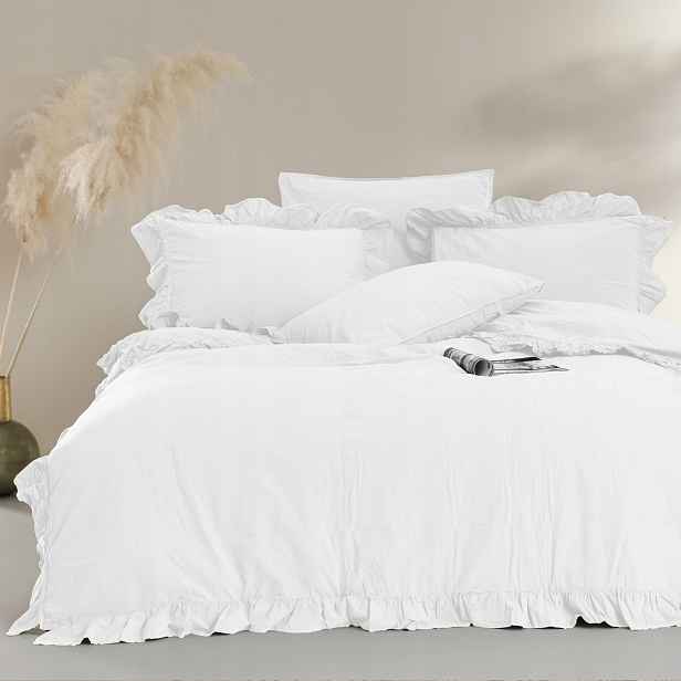 Povlečení 160x200 bílé Optic White Stonewashed